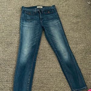 Madewell high riser crop skinny jeans